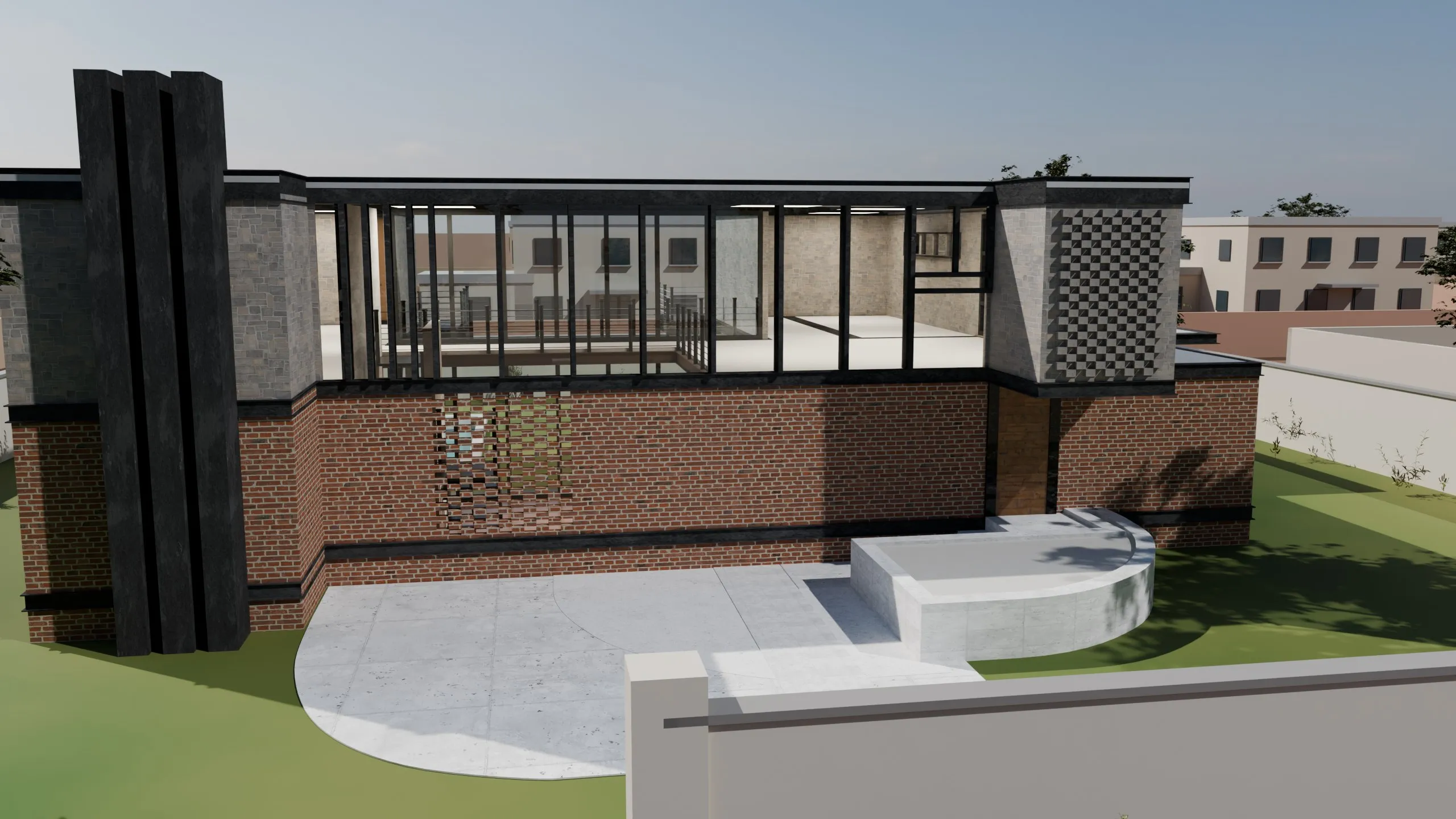 Façade d’entrée — Villa contemporaine