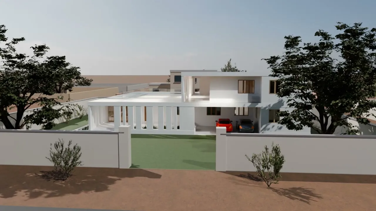 Façade d’entrée — Villa familiale à étage