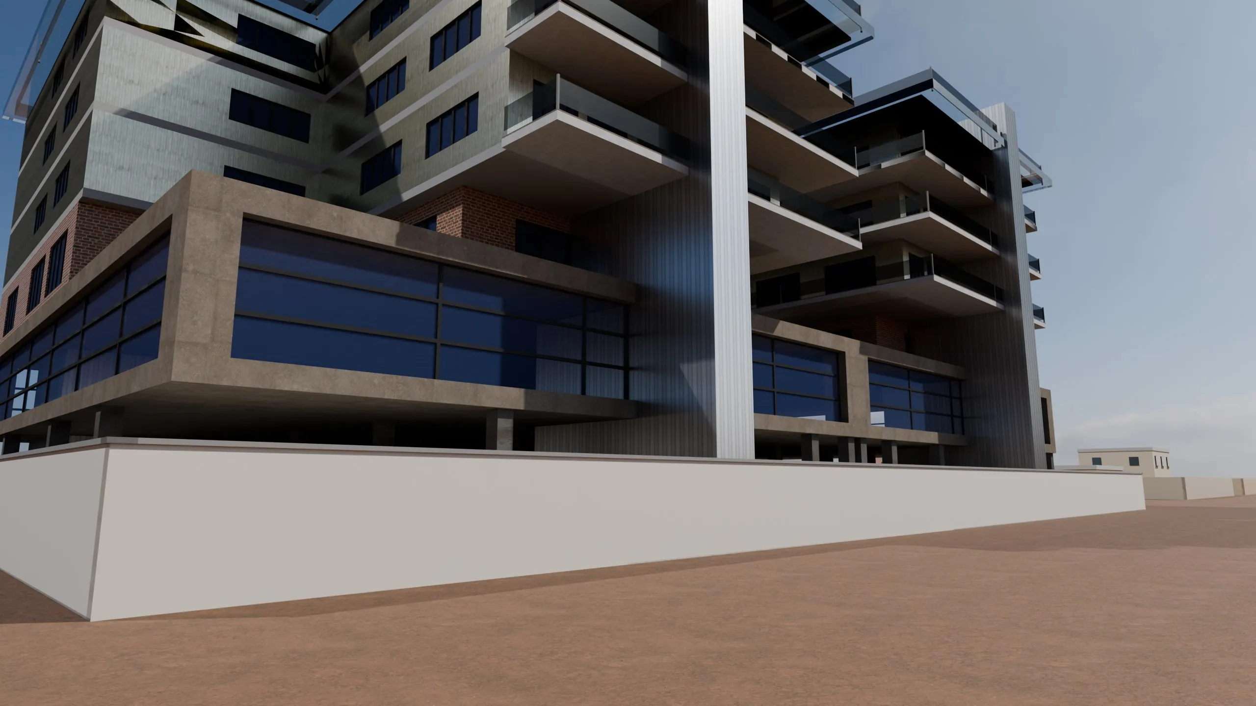 Angle sur rue — Immeuble résidentiel R+5