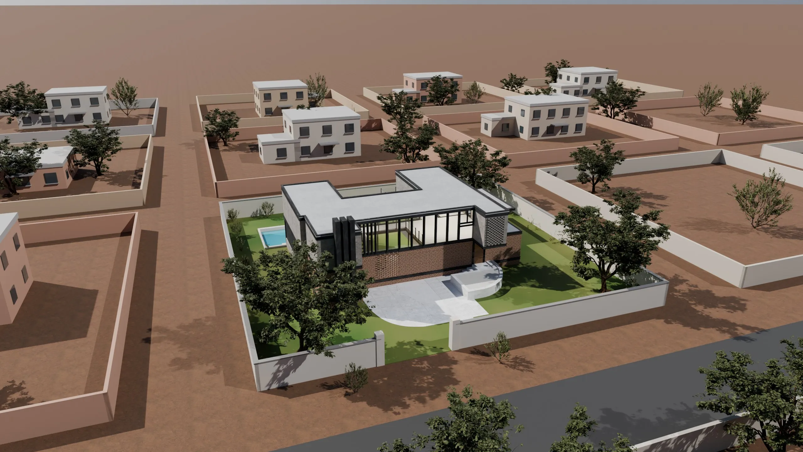 Vue d’ensemble — Villa contemporaine